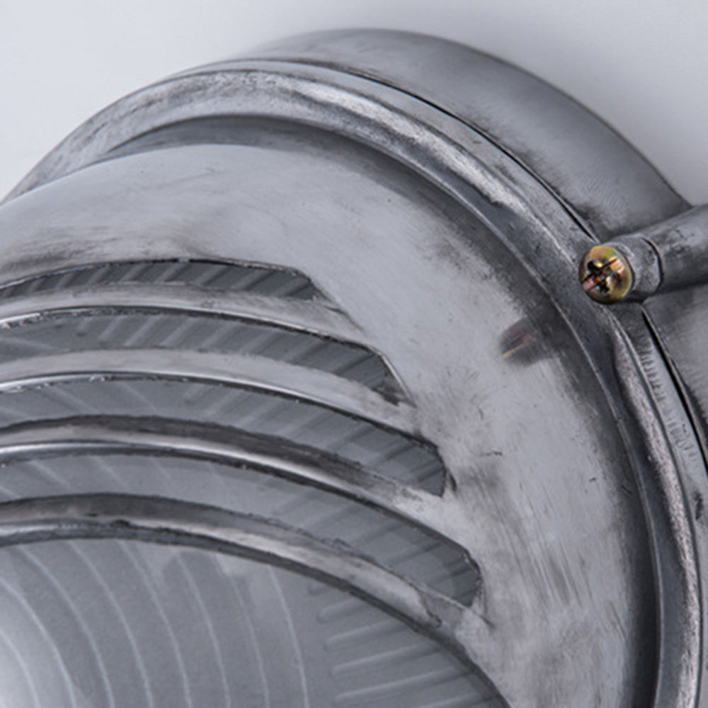 Ray Lámpara de Pared Geométrica de Metal y Vidrio para Exterior
