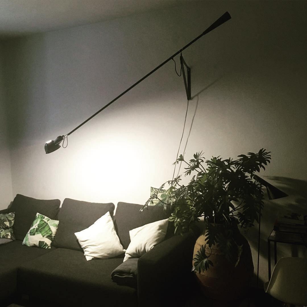 Cid aplique de pared moderno minimalista de brazo largo