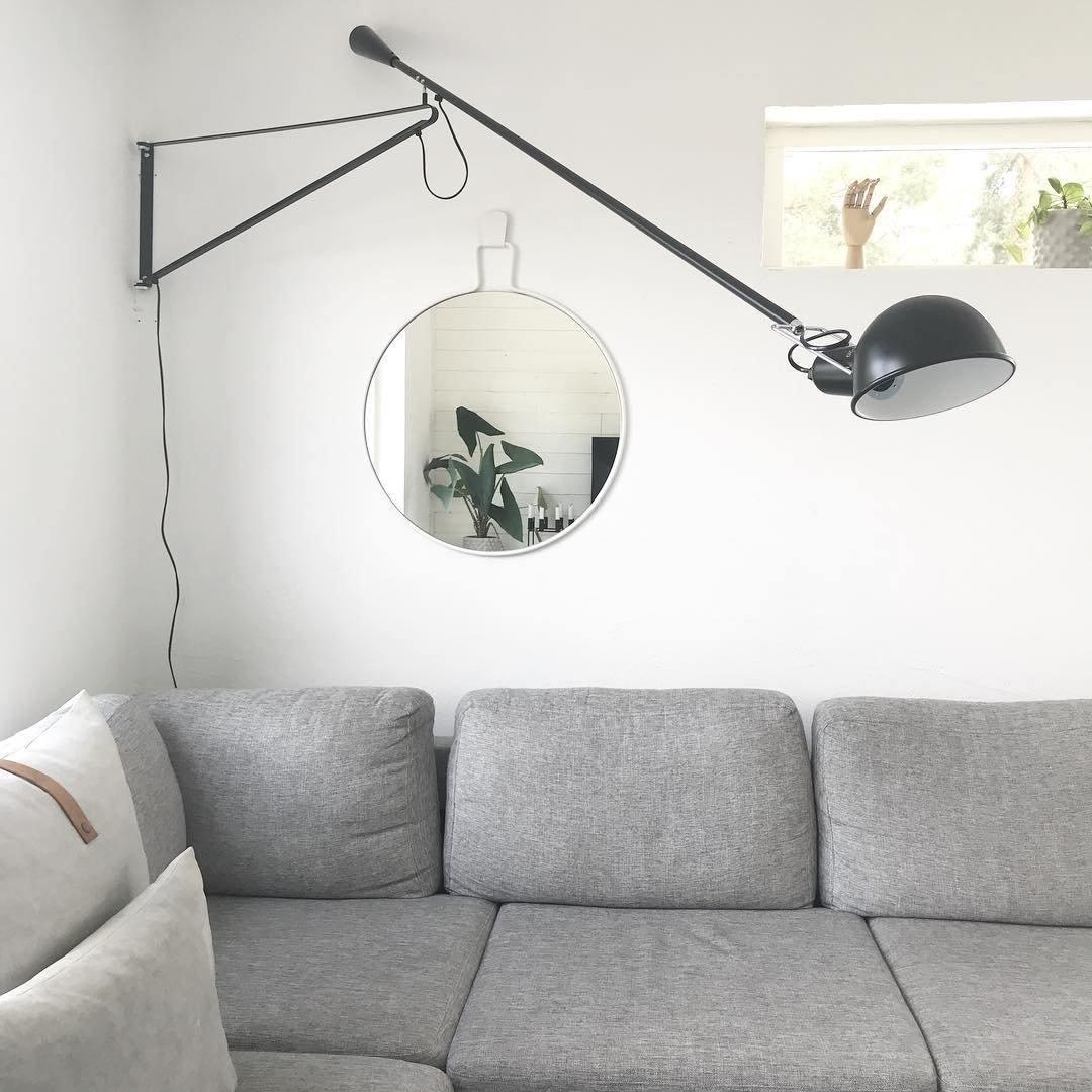 Cid aplique de pared moderno minimalista de brazo largo