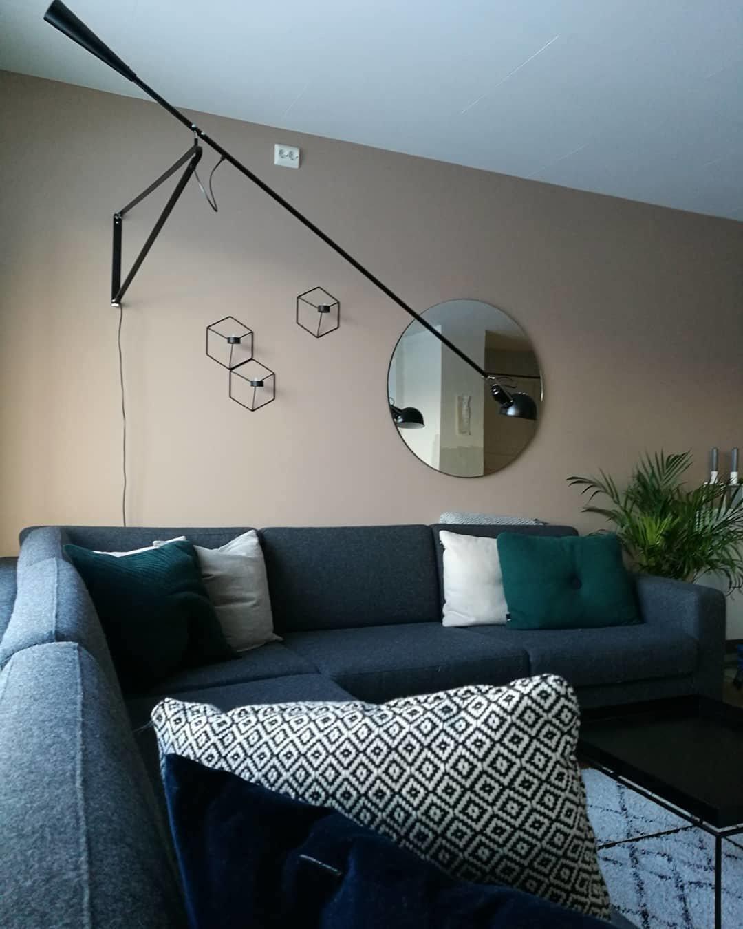 Cid aplique de pared moderno minimalista de brazo largo