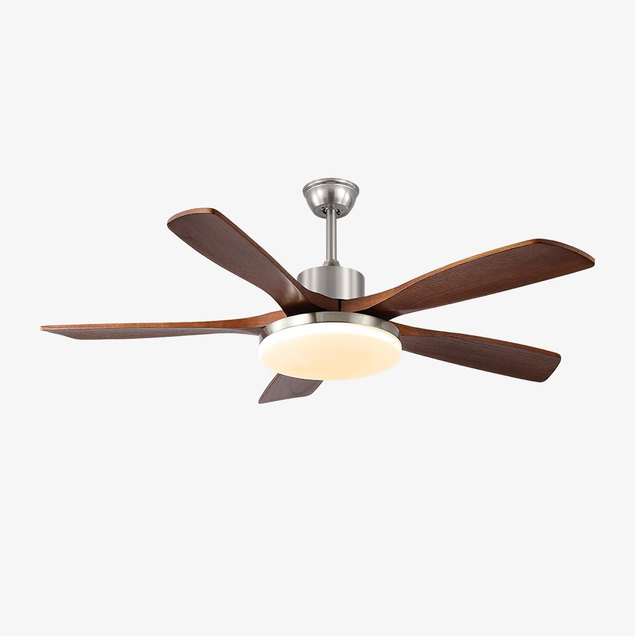 Alduira ventilador de techo con luz moderno de madera