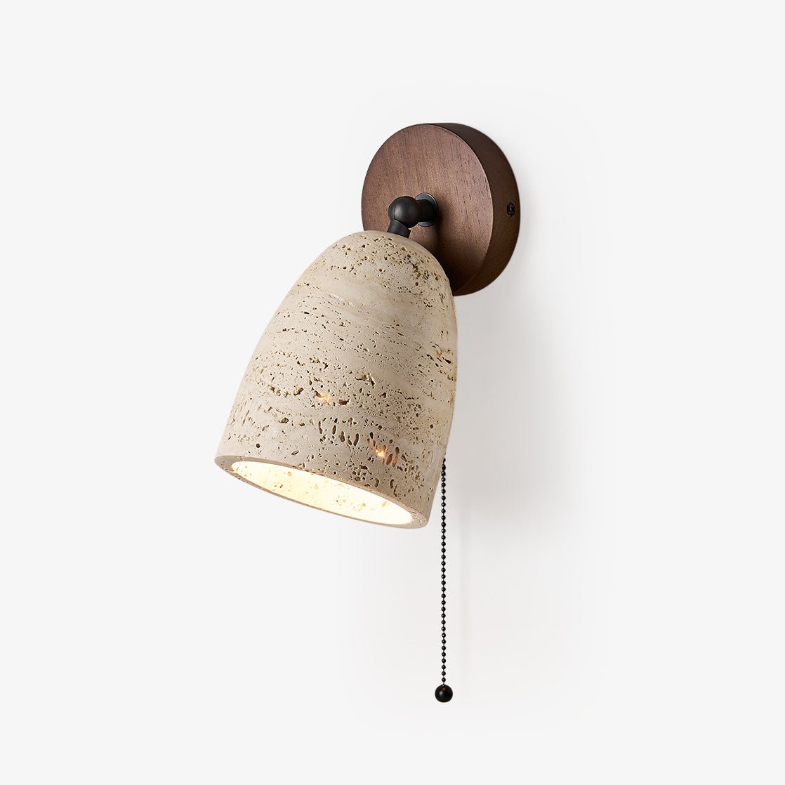 Valeholt aplique de pared travertino con pivote