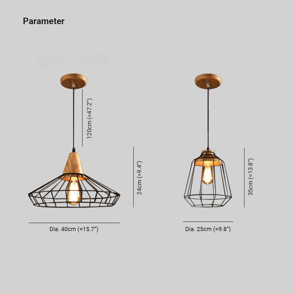 Silva Industrial Minimalista Lámpara Colgante Metal Salón