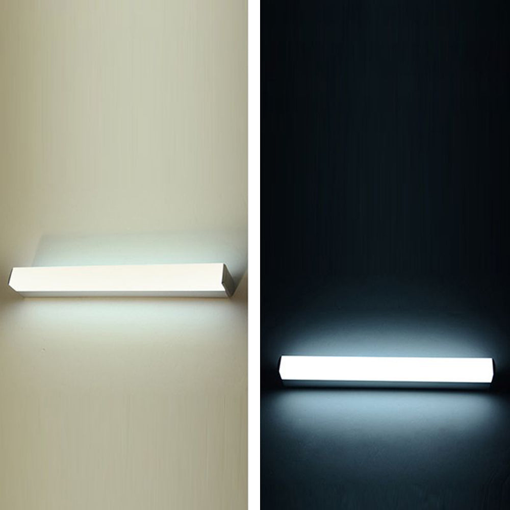 Arisha Minimalista Lineal Metal/Acrílico LED Aplique de Pared Blanco