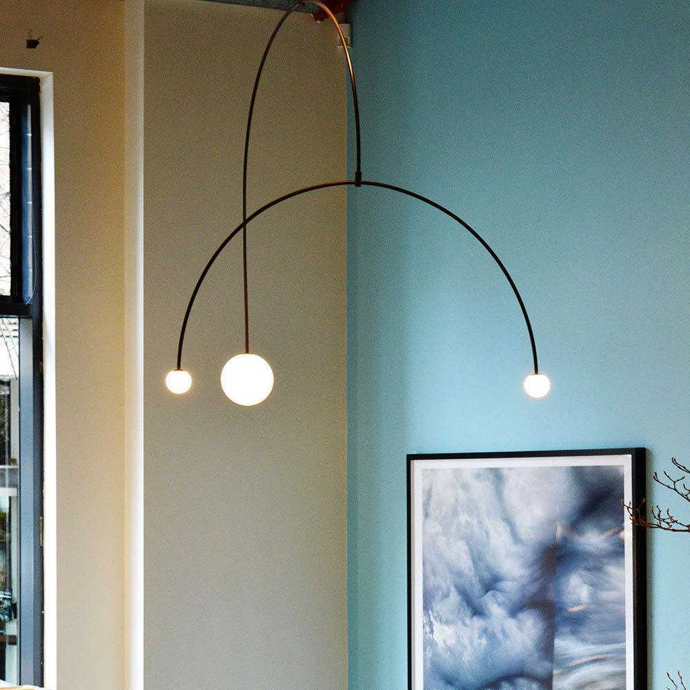 Lustra Chandelier Mobile Black Minimalist