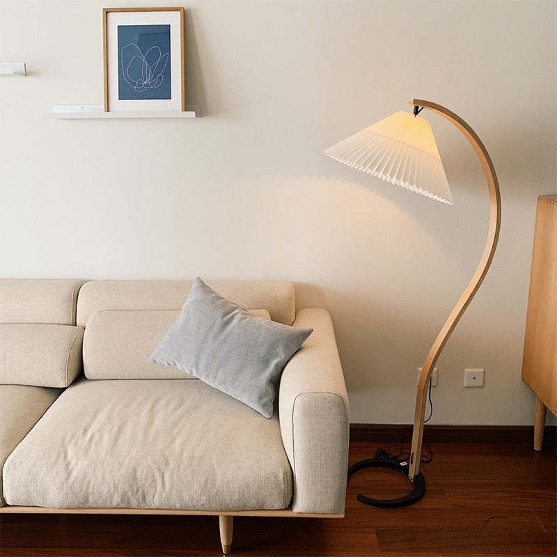 Muto Moderno Geométrico Metal LED Lámpara de Pie Blanco/Beige/Café