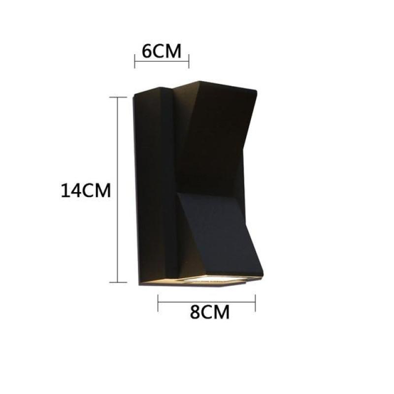 Ray Moderno Simple Aluminio Aplique de Pared LED Negro/Gris
