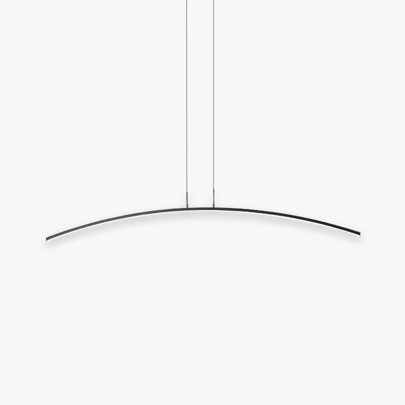Arisha Minimalista Lineal Metal Lámpara Colgante Negra/Dorada