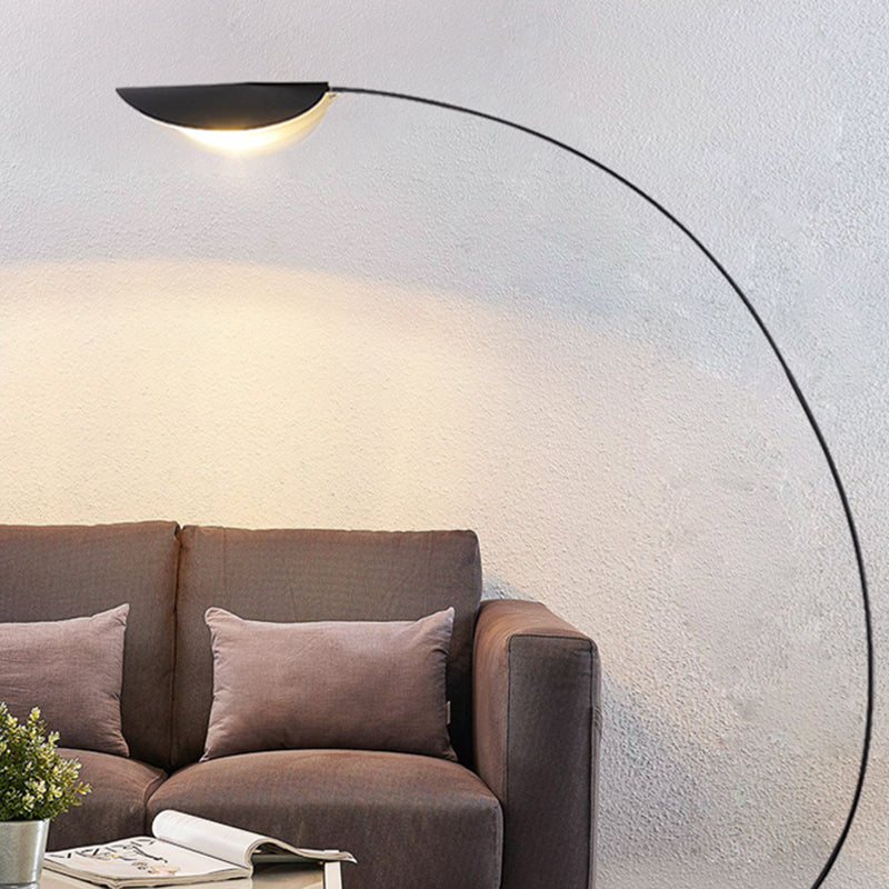 Mira Moderna Geométrica Metal LED Lámpara de Pie Negra