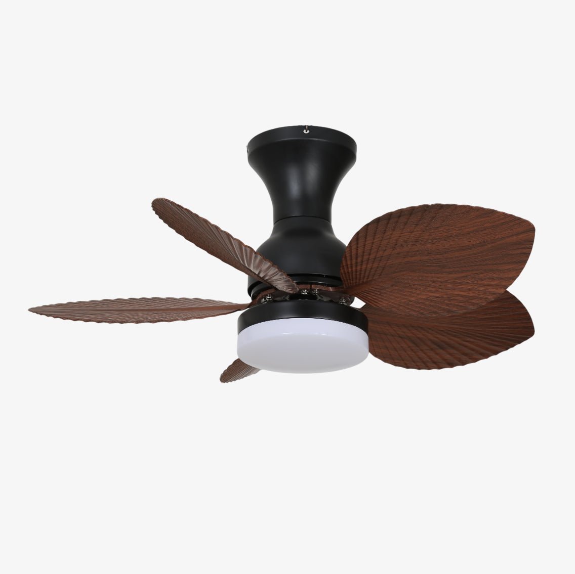 Rinirian ventilador de techo con luz Vintage de madera