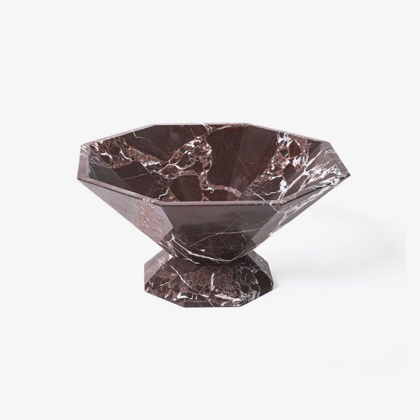 Selinel Facet mármol Pedestal Bowl
