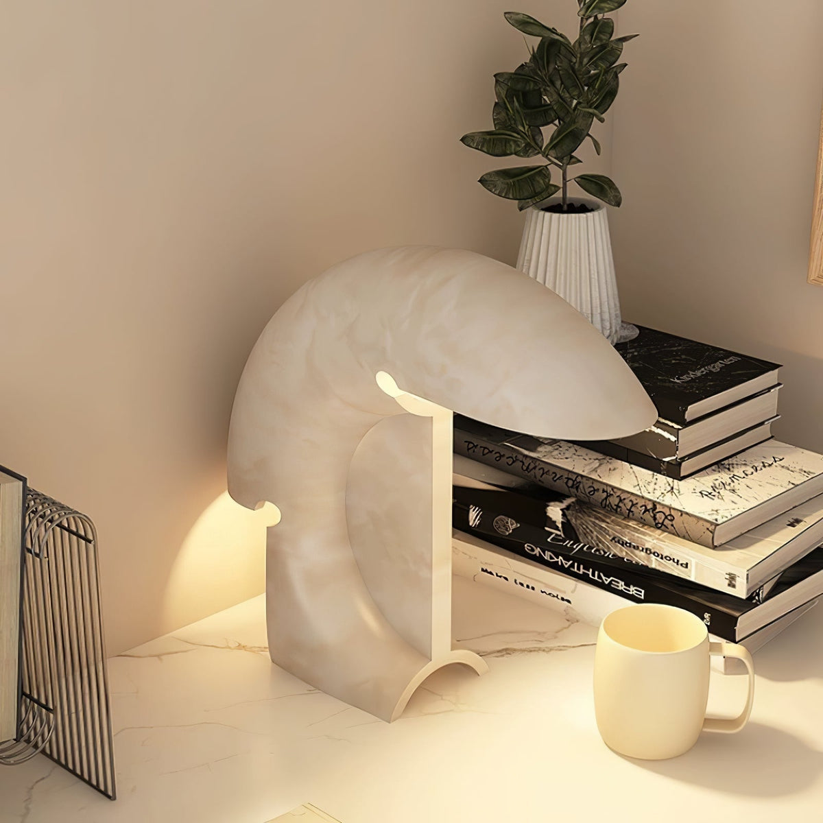 Emmy lámpara de mesa moderna de mármol