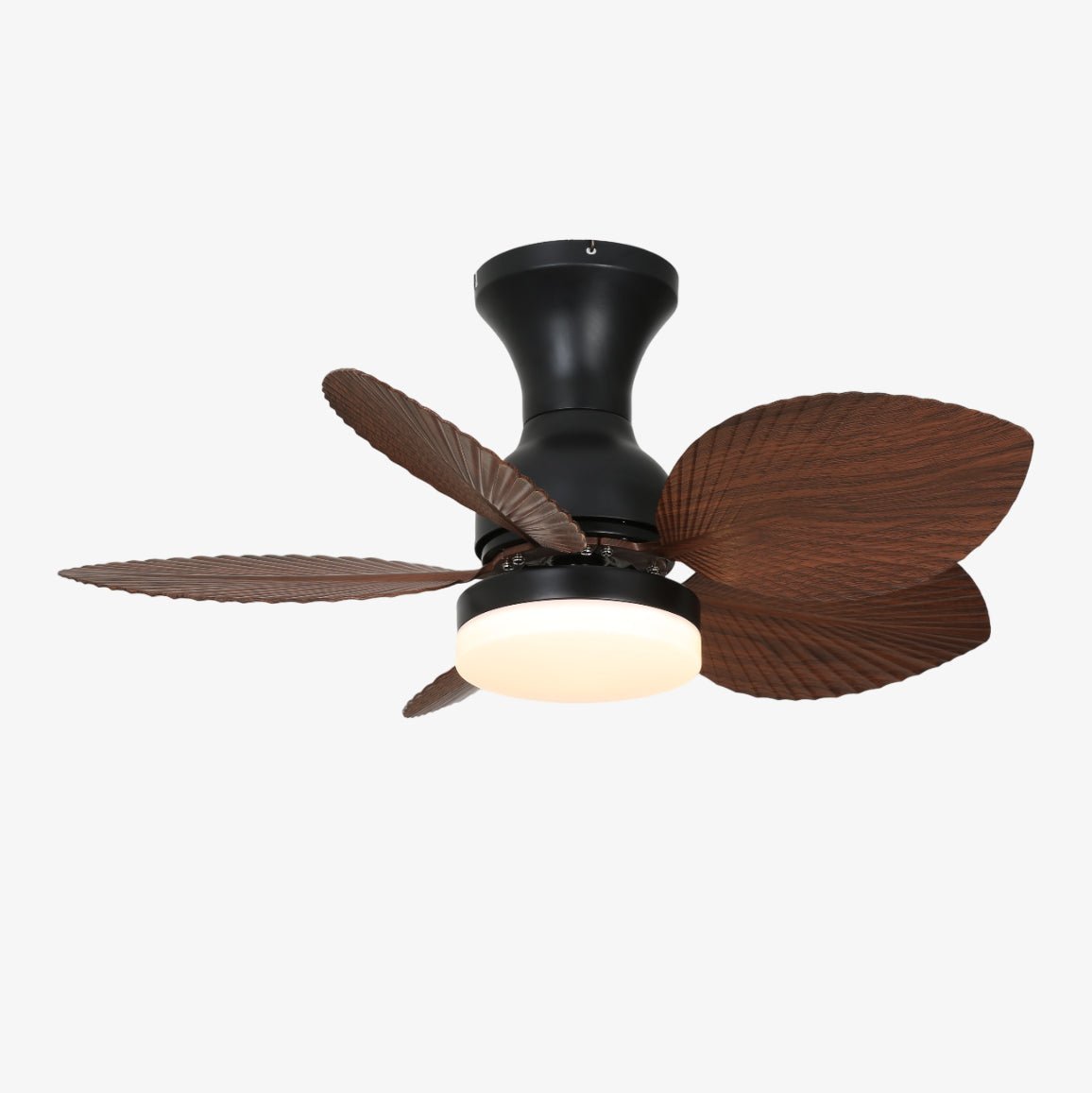 Rinirian ventilador de techo con luz Vintage de madera