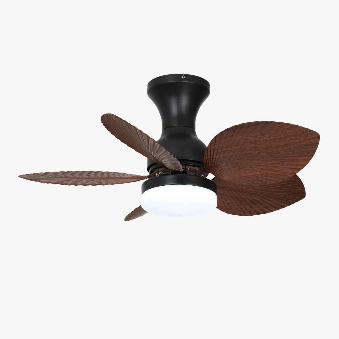 Rinirian ventilador de techo con luz Vintage de madera
