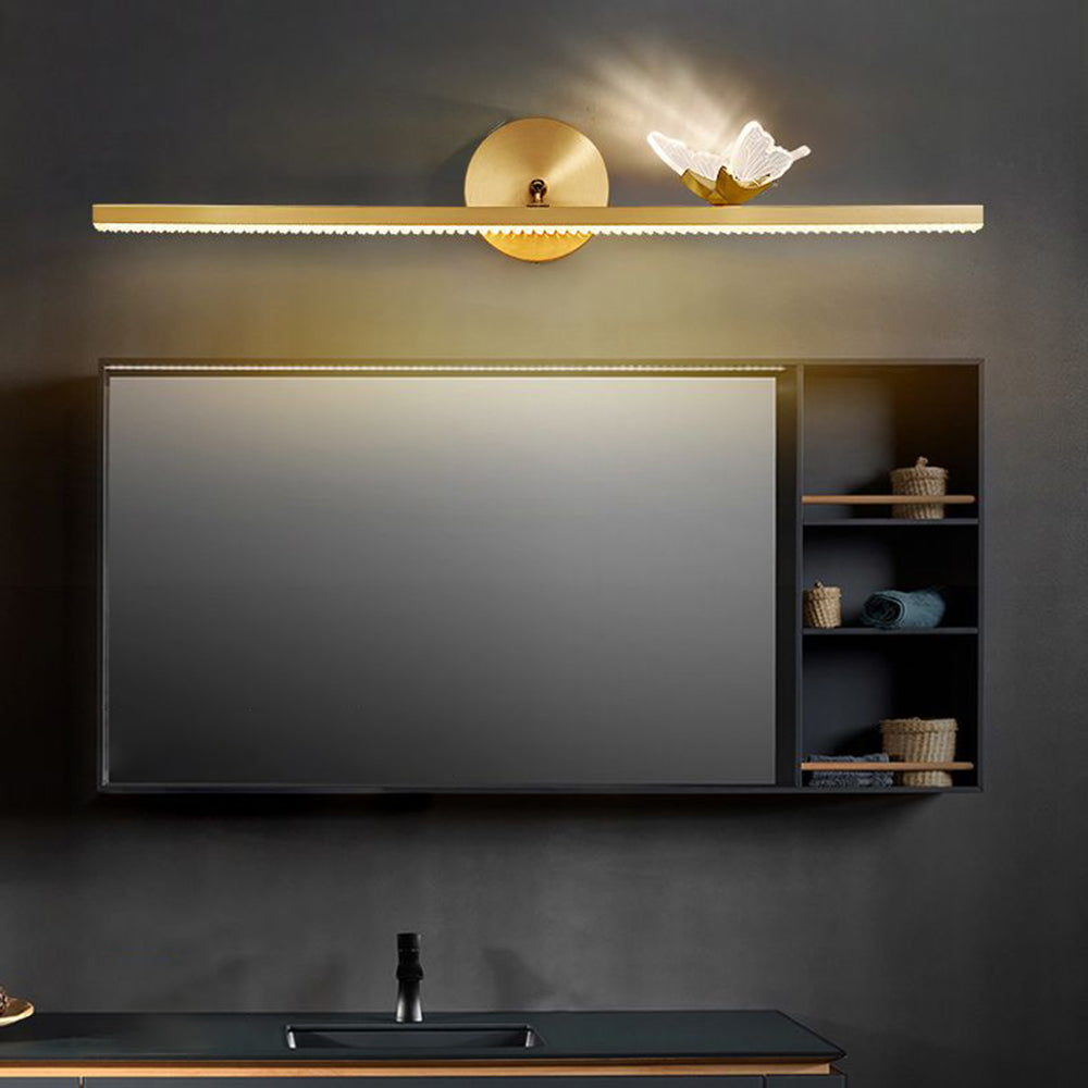 Arisha Moderno Metal Mariposa LED Aplique de Pared Dorado