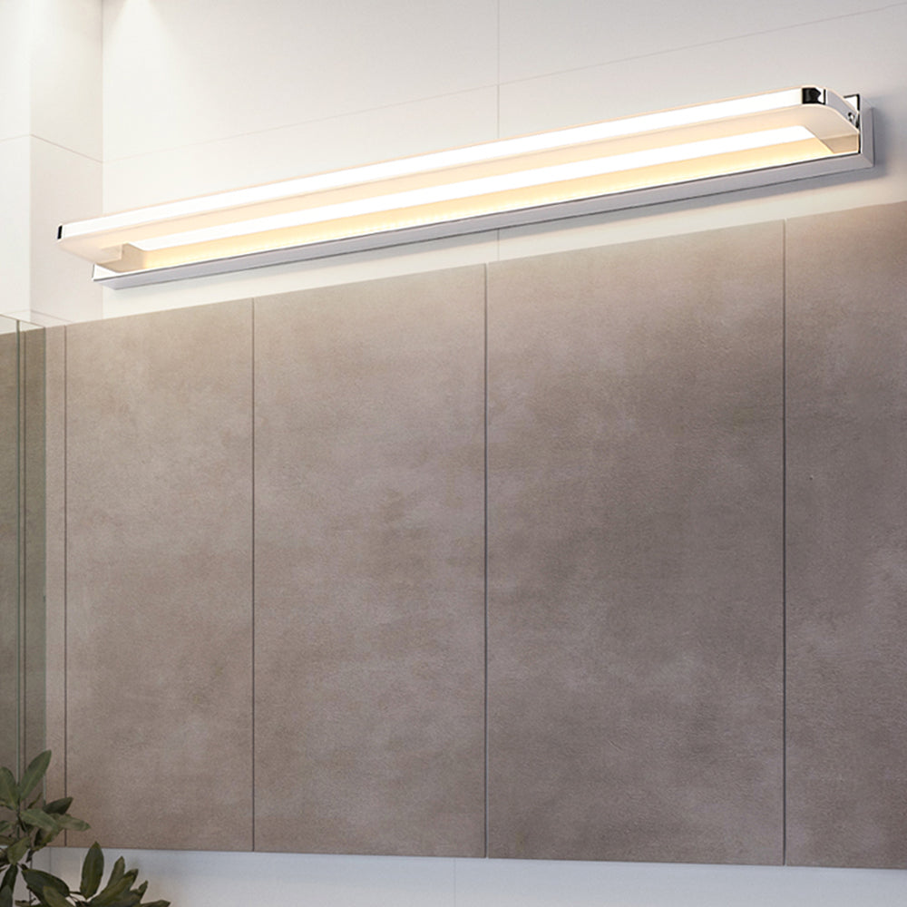 Arisha Nordico Lineal Metal Aplique de Pared Negro/Cromo