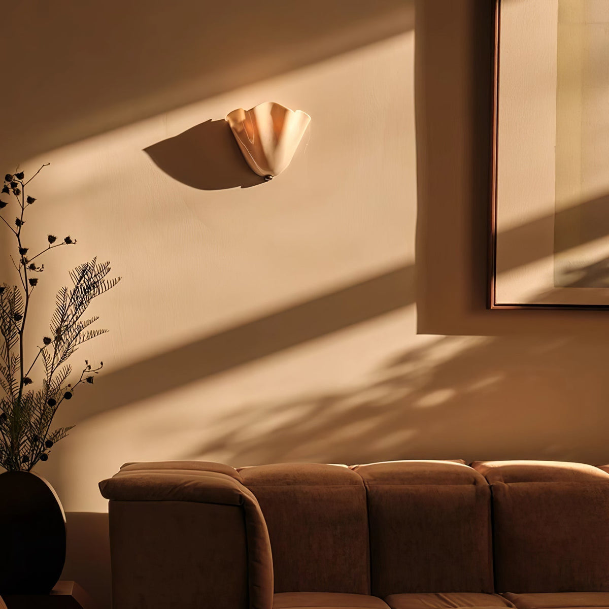 Renenielle aplique de pared con curvas suaves