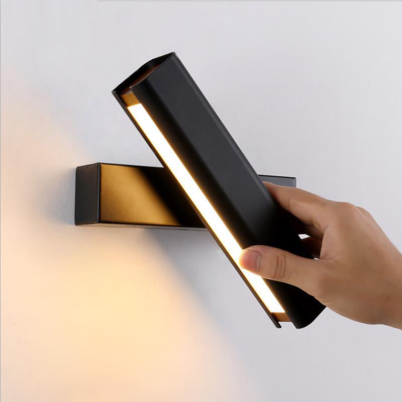 Arisha Moderna Rectángulo Metal LED Aplique de Pared Negra/Blanca