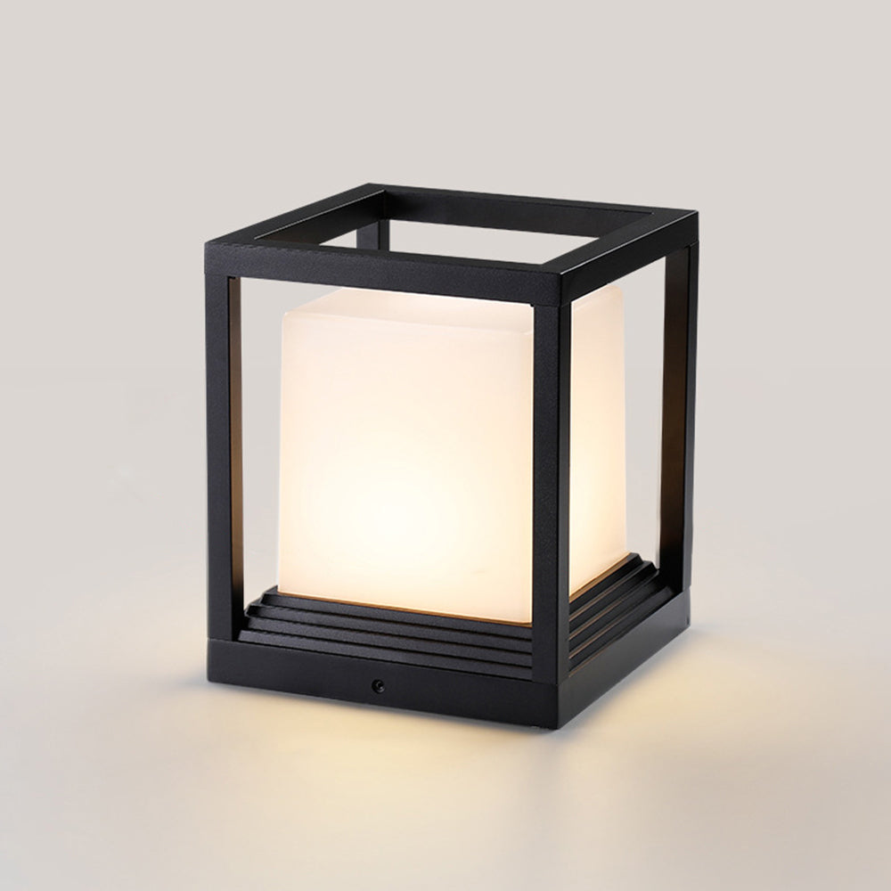 Ray Moderna Rectangular Metal Lámpara  Exterior Jardín