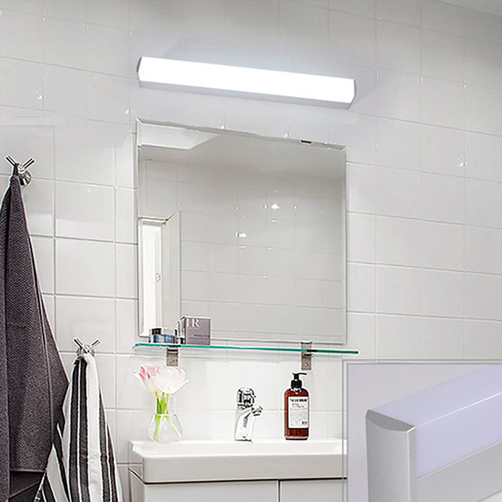 Arisha Minimalista Lineal Metal/Acrílico LED Aplique de Pared Blanco