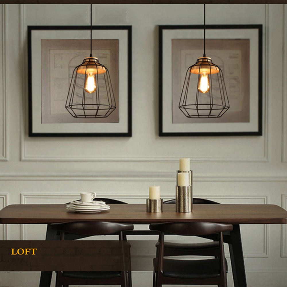 Silva Industrial Minimalista Lámpara Colgante Metal Salón