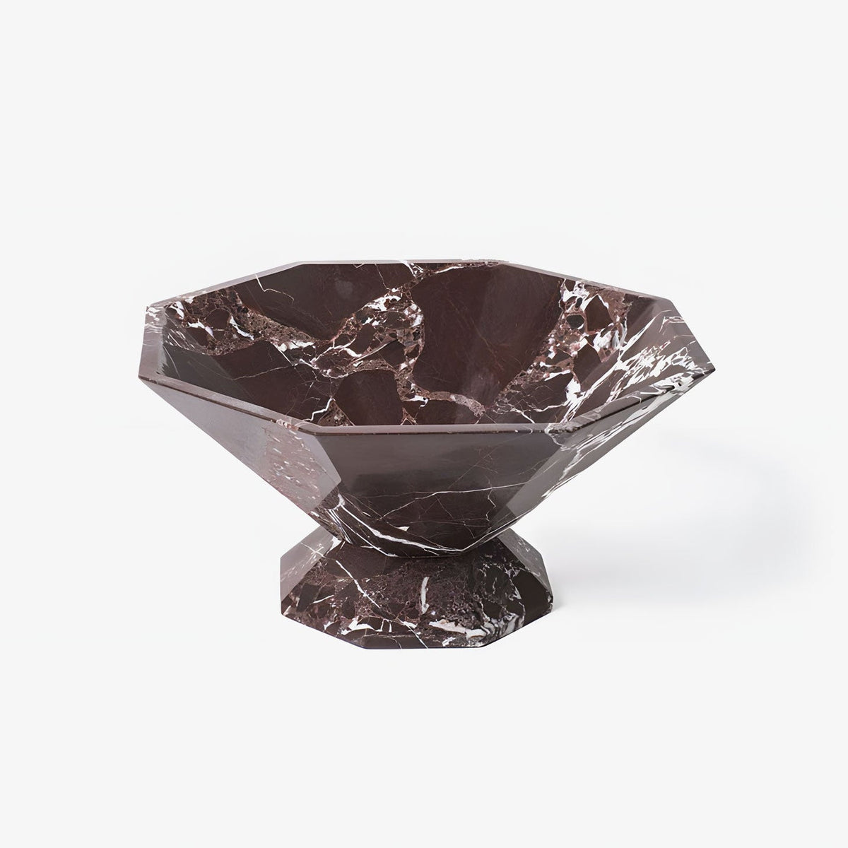 Selinel Facet mármol Pedestal Bowl