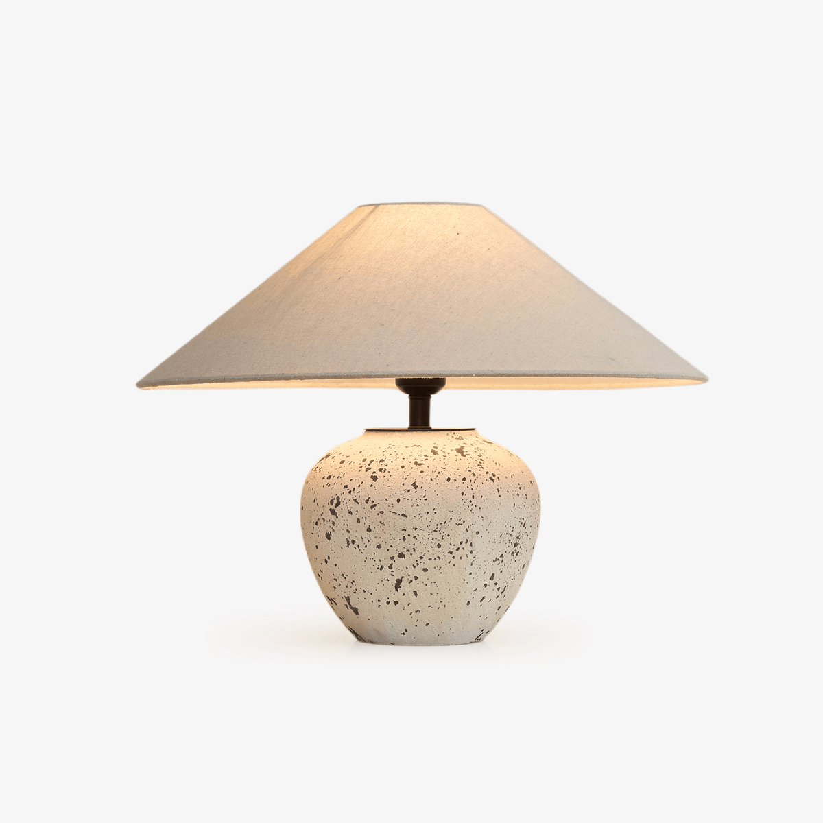 Speckled lámpara de mesa de cerámica