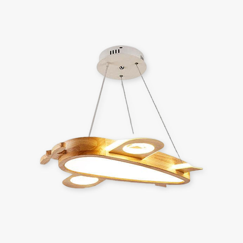 Arisha Moderna Avión LED DIY Lámpara Colgante Madera
