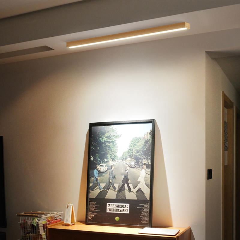Arisha Moderna Lineal Madera/Acrílico Lámpara de Techo Madera