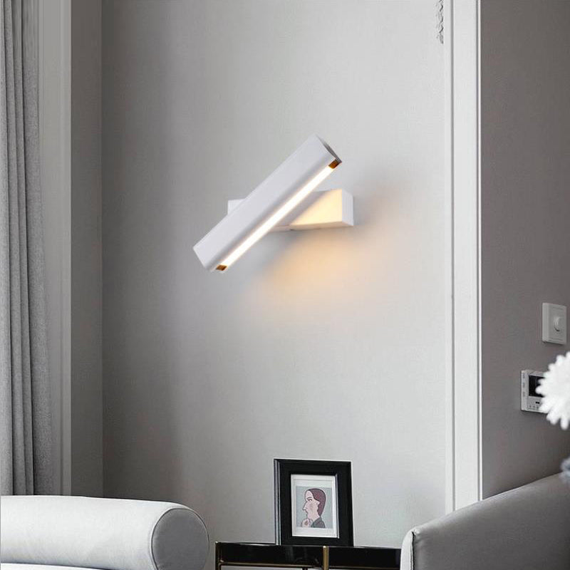 Arisha Moderna Rectángulo Metal LED Aplique de Pared Negra/Blanca