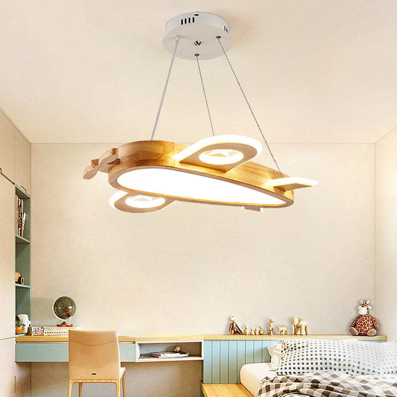 Arisha Moderna Avión LED DIY Lámpara Colgante Madera
