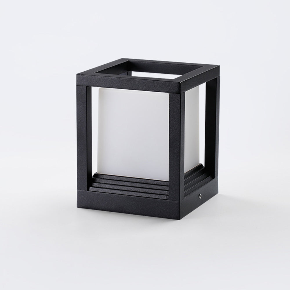 Ray Moderna Rectangular Metal Lámpara  Exterior Jardín