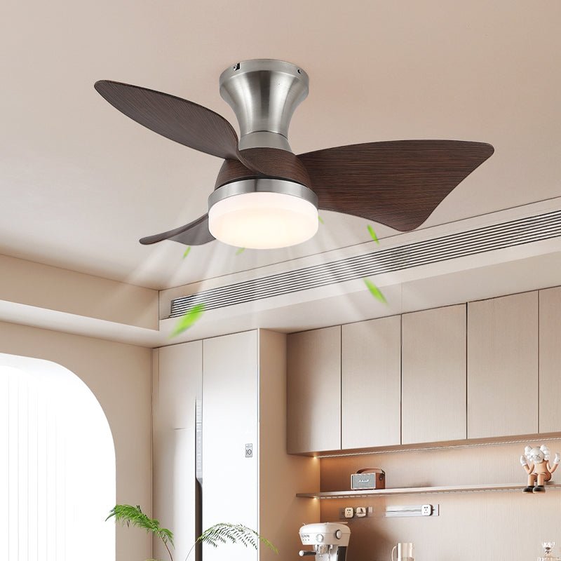 Aureon ventilador de techo con luz moderno de madera