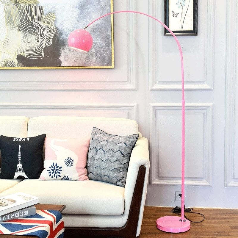 Mira Moderno Geométrico Metal LED Lámpara de Pie Amarillo/Negro/Azul