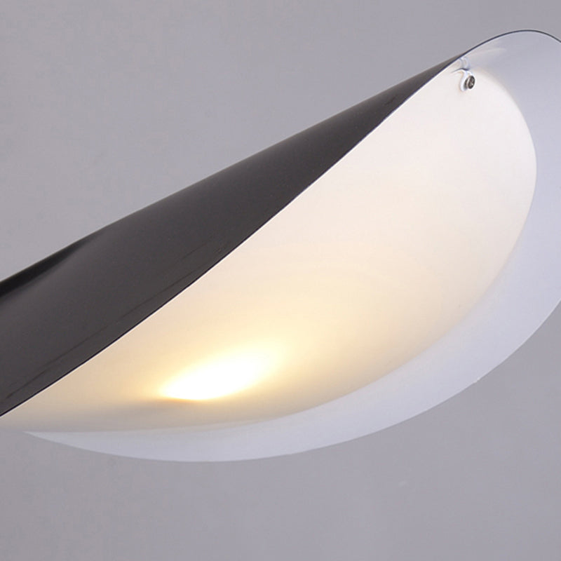 Mira Moderna Geométrica Metal LED Lámpara de Pie Negra