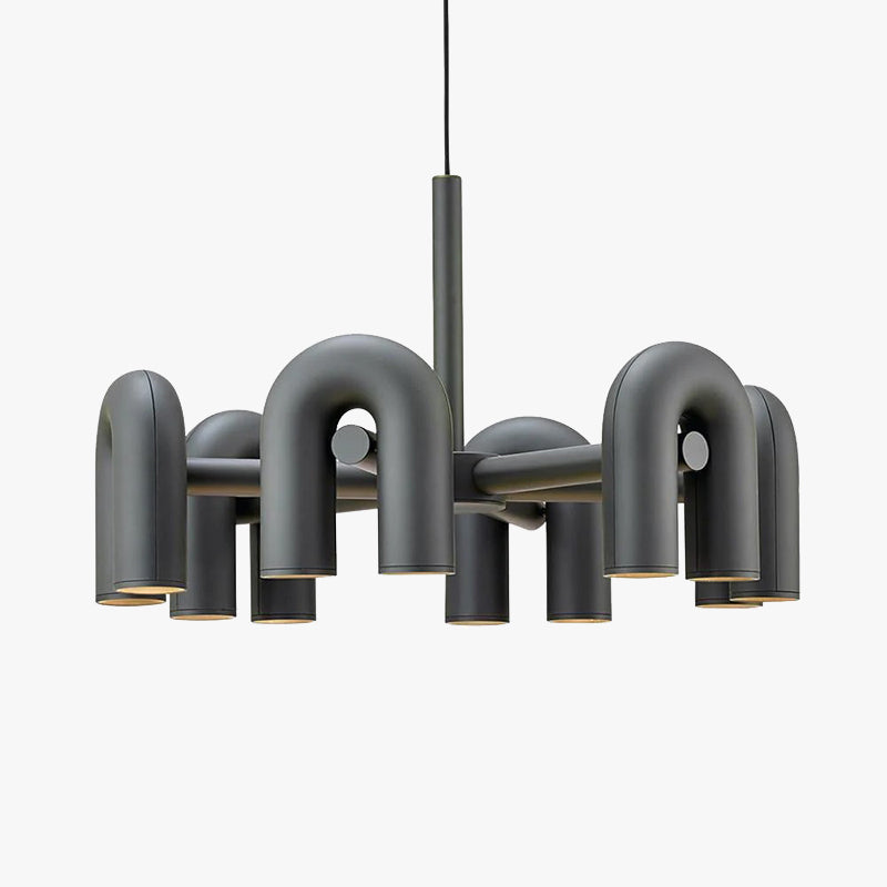 Arisha Nórdica Diseño Modernas Nórdica Diseño Metal Lámpara Colgante Negro/Gris/Naranja