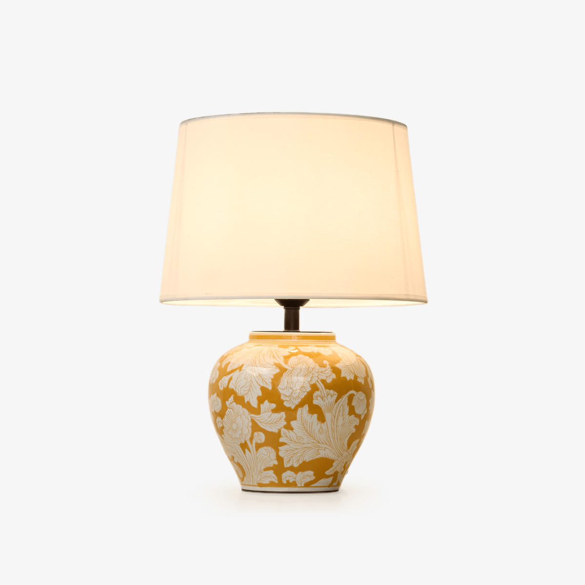 Ceriseria Blazing flor lámpara de mesa de cerámica