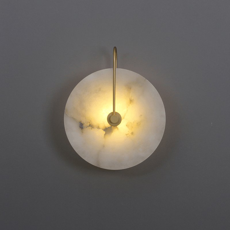 Albeenne aplique de pared con globo de alabastro
