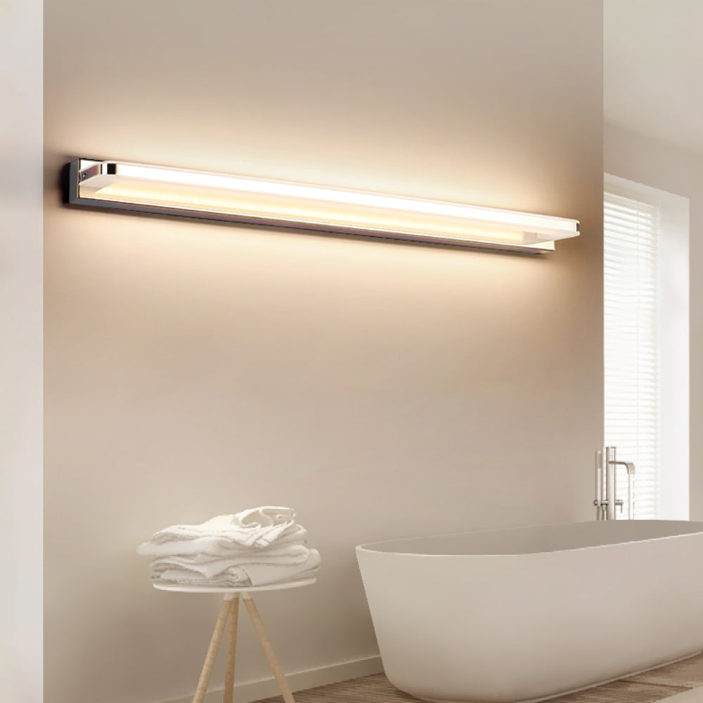 Arisha Nordico Lineal Metal Aplique de Pared Negro/Cromo