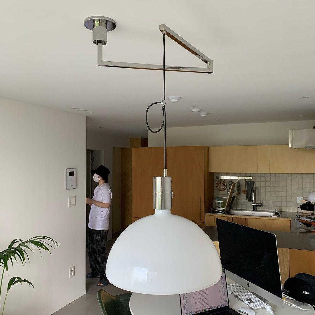 Lyshae lámpara colgante moderna minimalista nórdica de vidrio