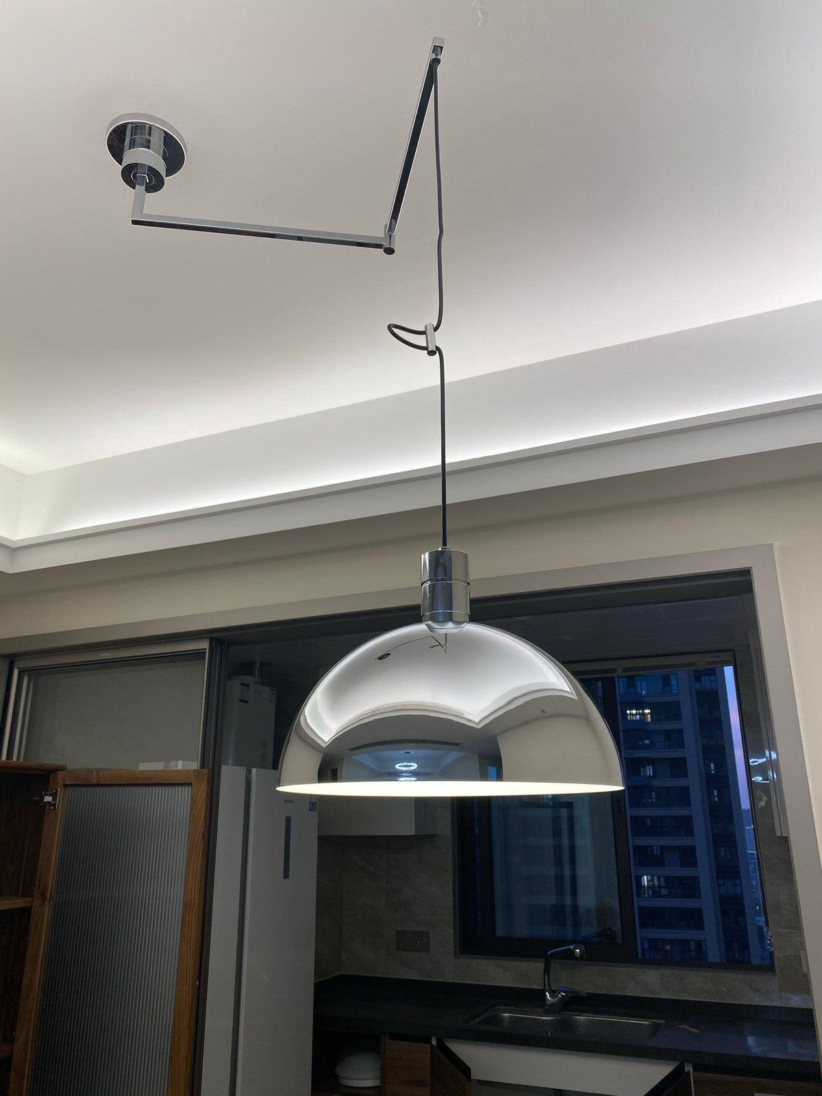 Lyshae lámpara colgante moderna minimalista nórdica de vidrio