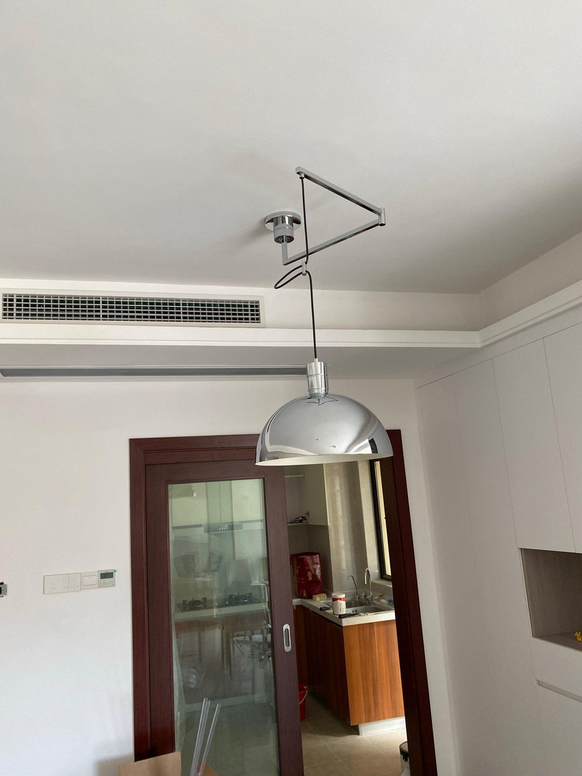 Lyshae lámpara colgante moderna minimalista nórdica de vidrio