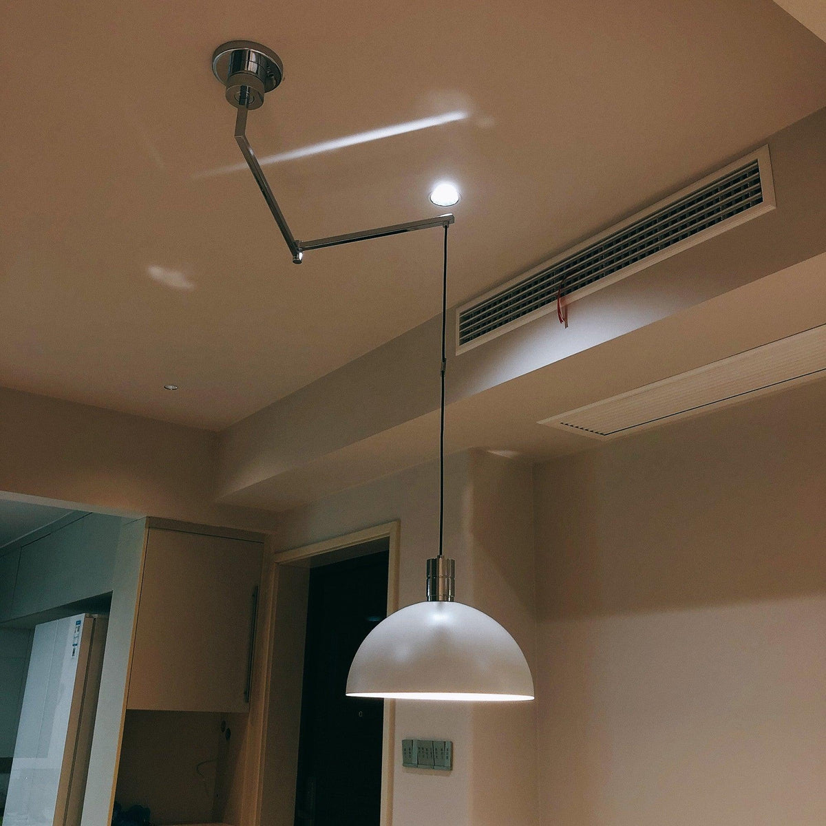 Lyshae lámpara colgante moderna minimalista nórdica de vidrio