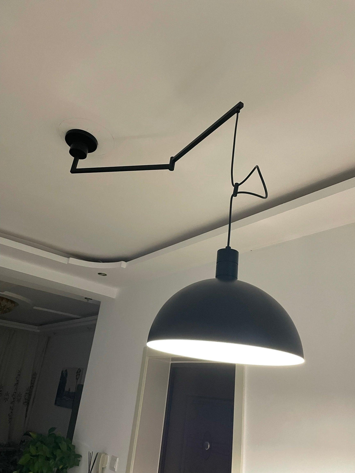 Lyshae lámpara colgante moderna minimalista nórdica de vidrio