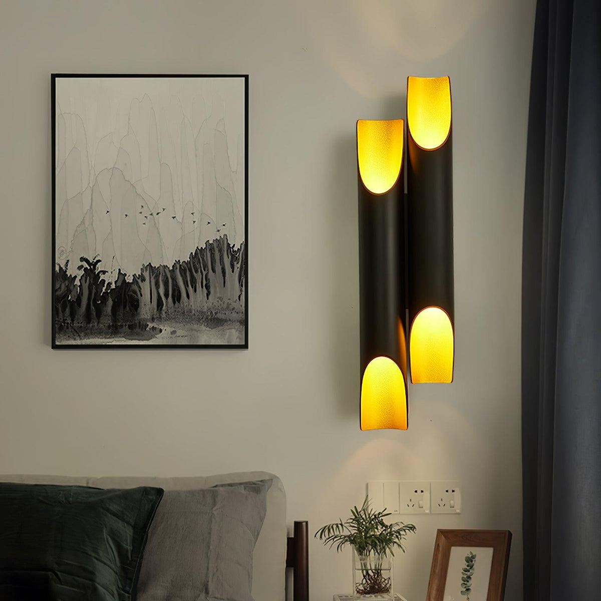 Norearia aplique de pared moderno minimalista recto