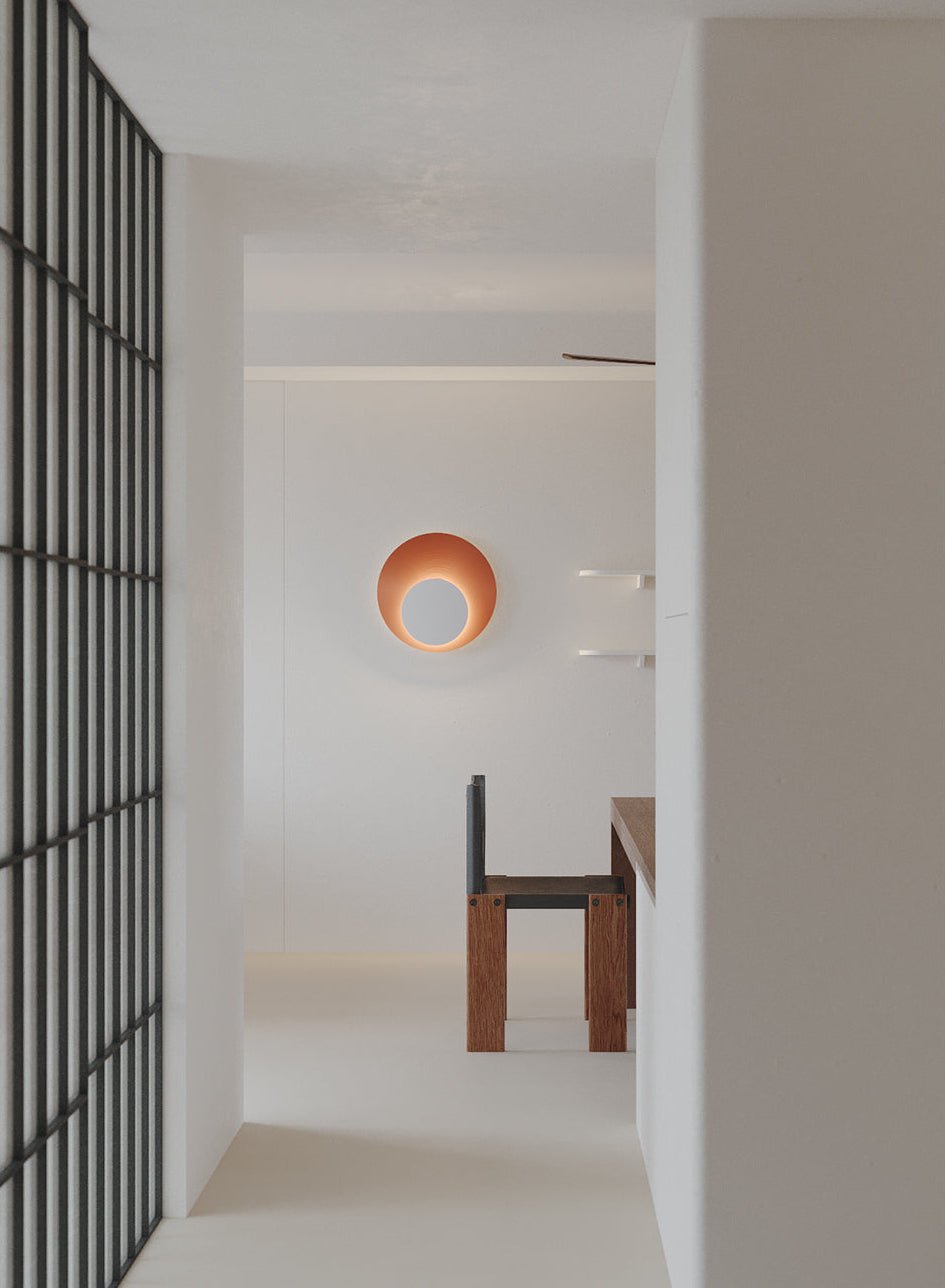 Crescent aplique de pared Halo