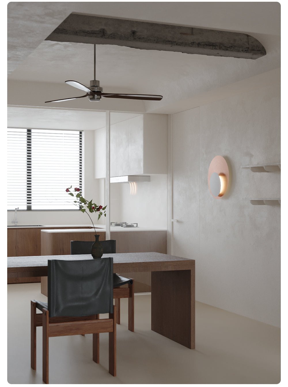Crescent aplique de pared Halo