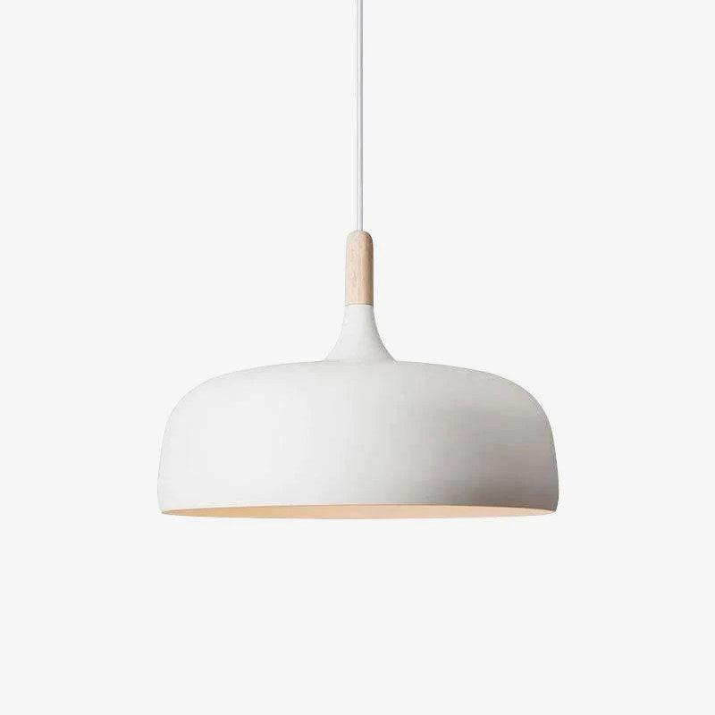 Sylivenne lámpara colgante pantalla blanca madera