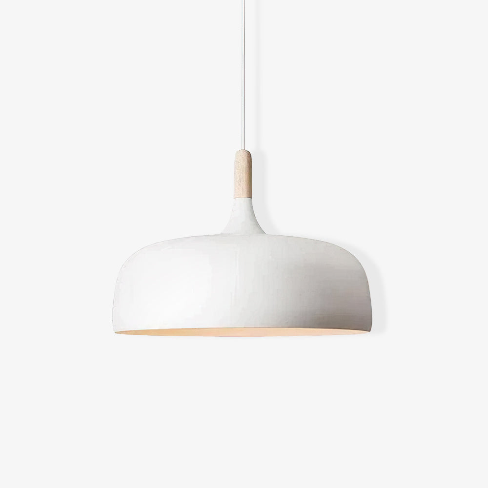 Sylivenne lámpara colgante pantalla blanca madera