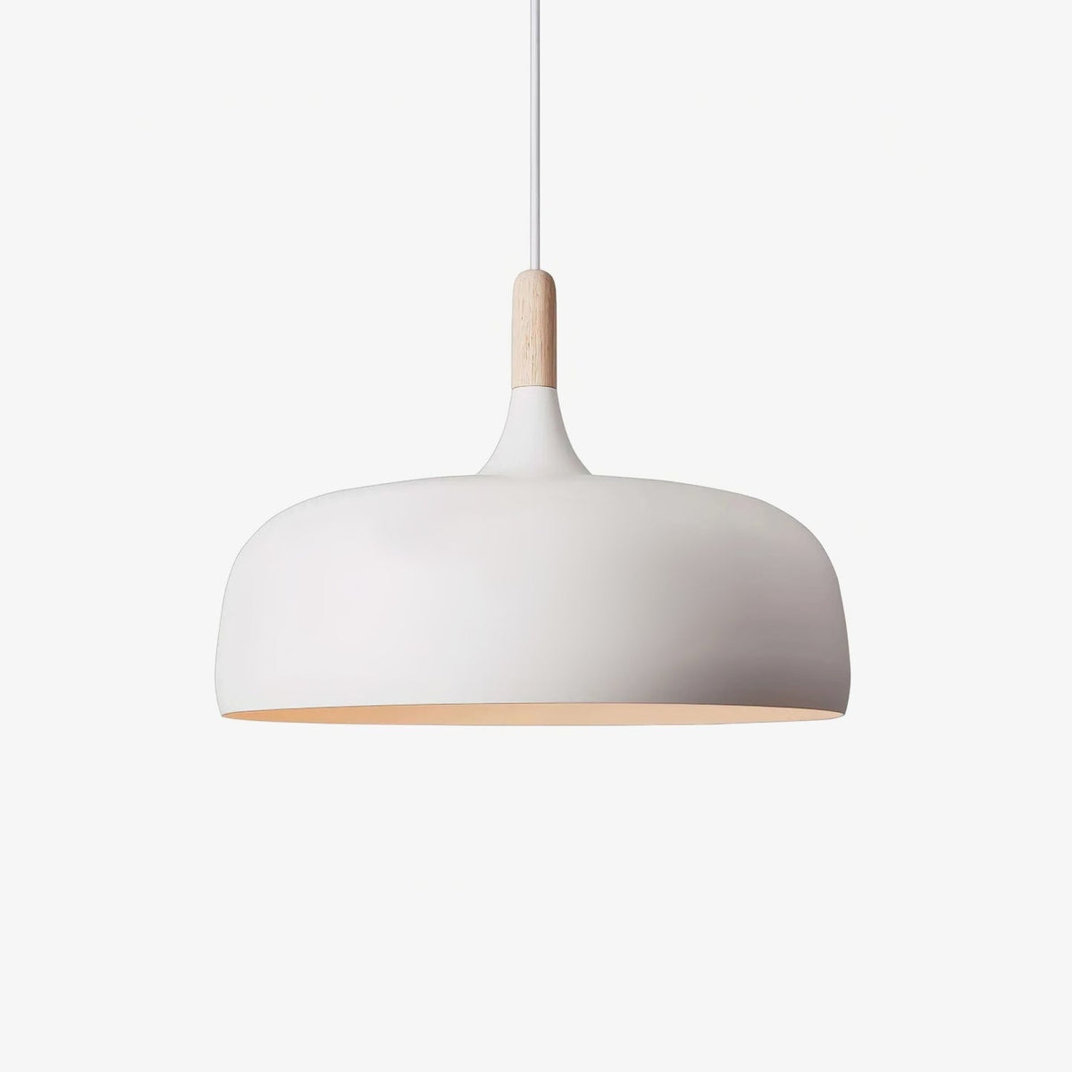 Sylivenne lámpara colgante pantalla blanca madera